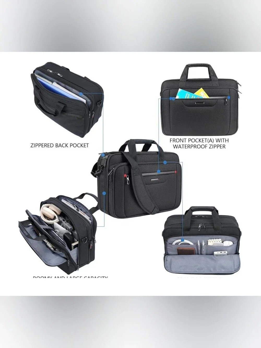 Vankean Expandable Premium Laptop Case, No Shoulder Strap